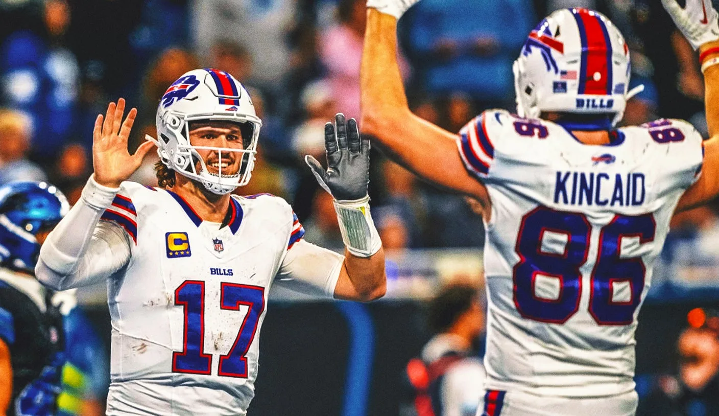 The Bills’ offensive line makes clear its MVP selection with Josh Allen’s Christmas present