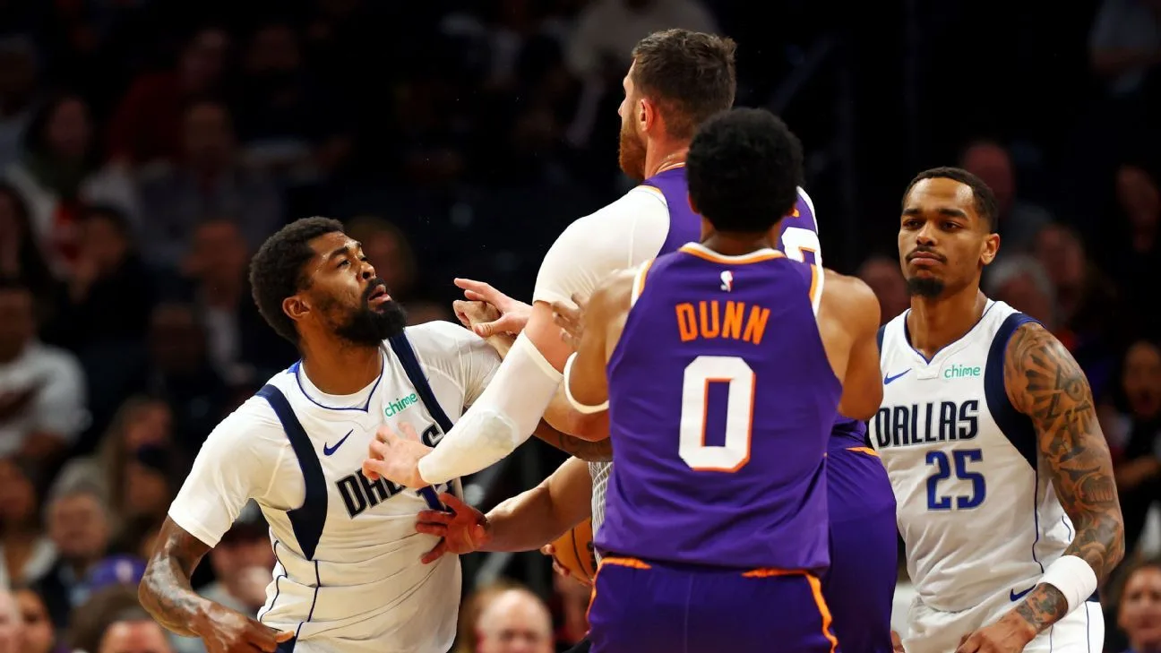 Nurkic, Marshall, Washington ejected in a heated Mavs-Suns tilt