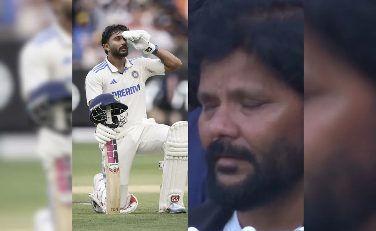 Nitish Reddy Completes Incredible Maiden Test Ton, His Father’s Emotional Reaction Is Viral. Watch